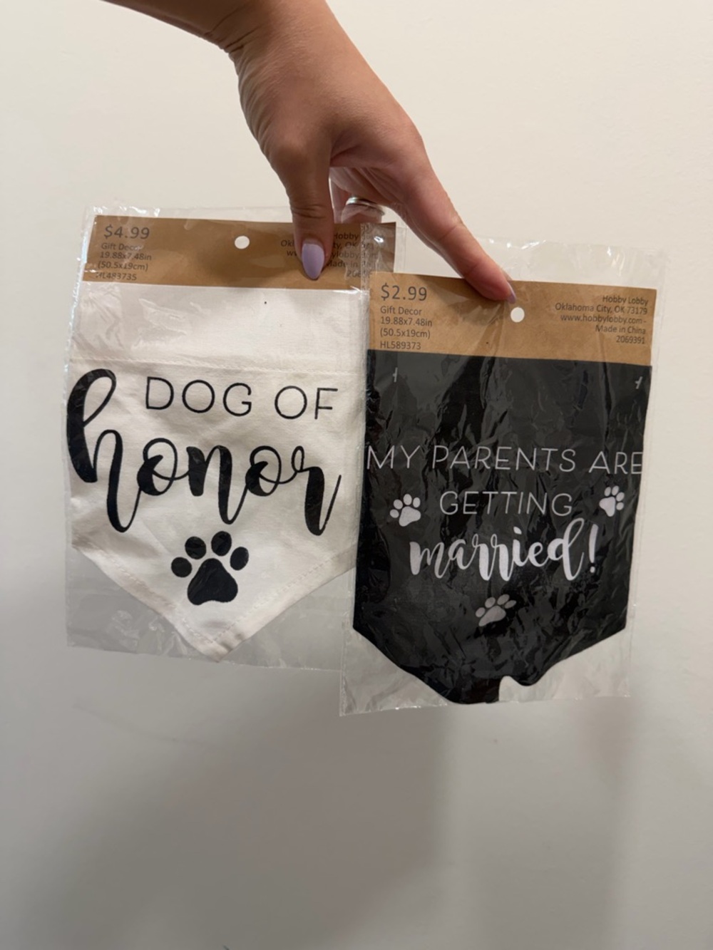 Bridal bride pets dog bandana clothes scarves accessories set of 2 NWT new